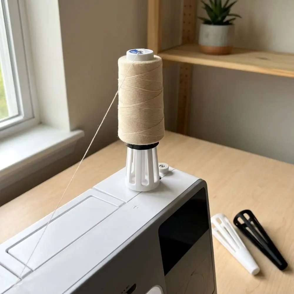 3D Printed Cone Thread Spool Holder Anti-Wobble Anti-Slip Thread Spool Stabilizer Stand Hollow Cone Anti-Tangle