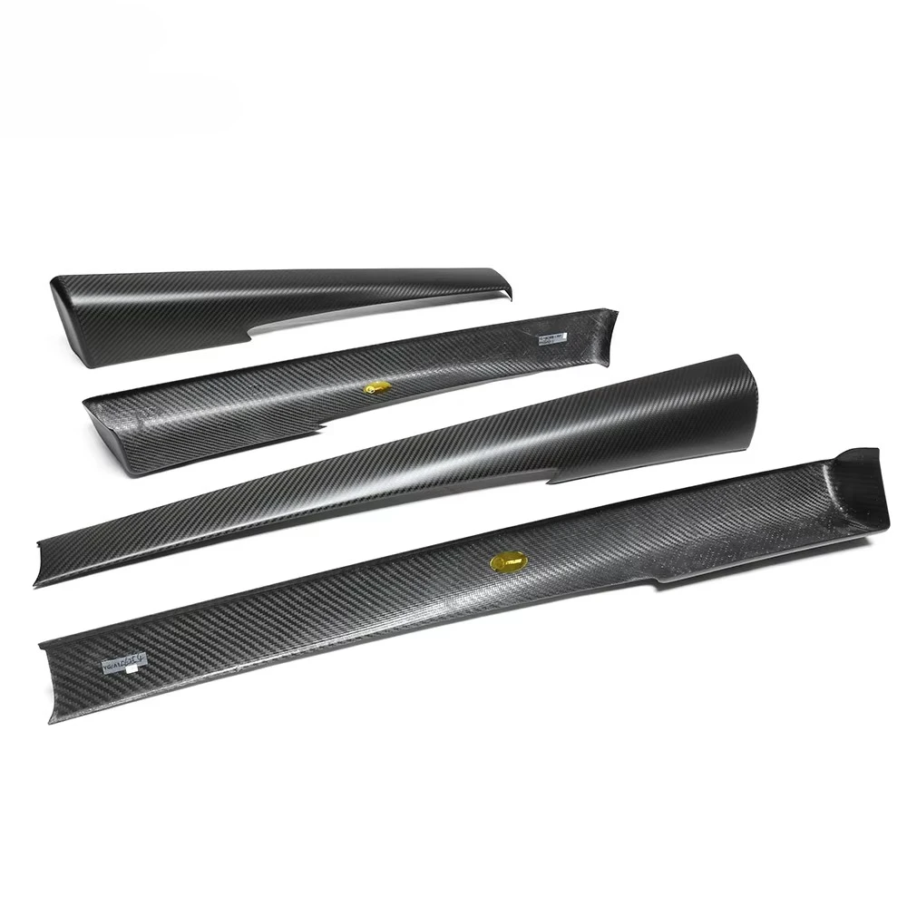 Dry Carbon Inner Door Panel Cover Front & Rear 4 PCS/SET for 2025+ Tesla Model Y Car Interior Accessories