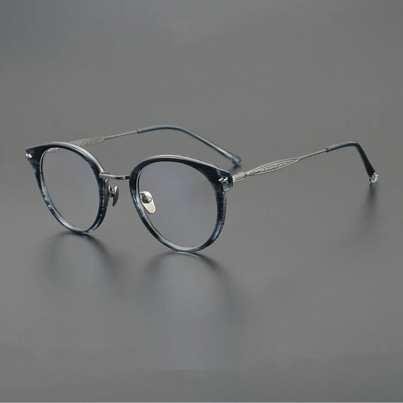 Round Men's Grade Glasses Frame Japan Handmade Titunium Optical Glasses Frame RLT-5929 Women Glasses Prescription Frame Shades