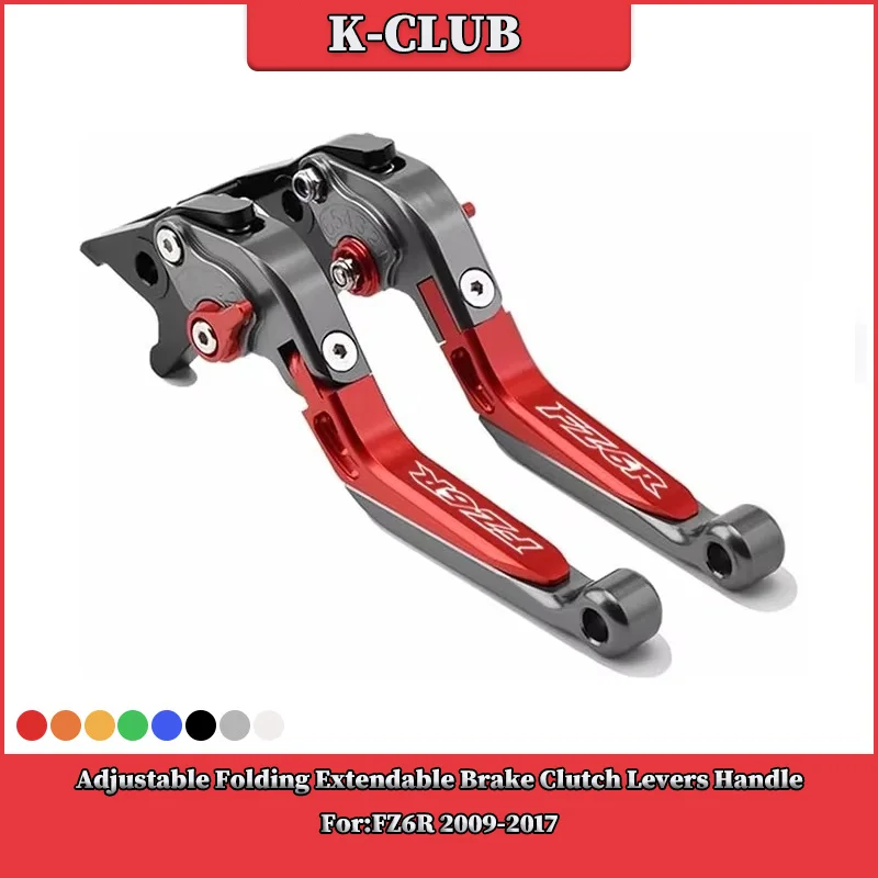 

Motorcycle Adjustable CNC Brake Clutch Levers Handle Handlebar Grips Ends For YAMAHA FZ6R 2009-2017 FZ6 FAZER 2004-2010