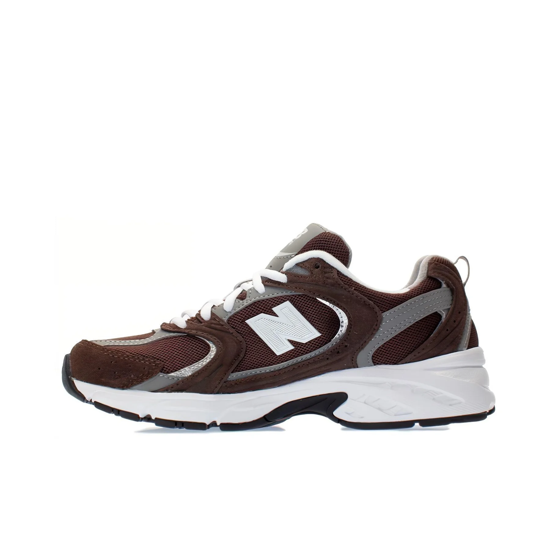

Кроссовки New Balance NB 530, с низким вырезом, стиль унисекс, коричневый и белый