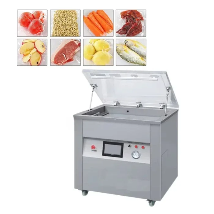 Industrial vertical dried fish sealer vacuum packaging machine for food packaging
