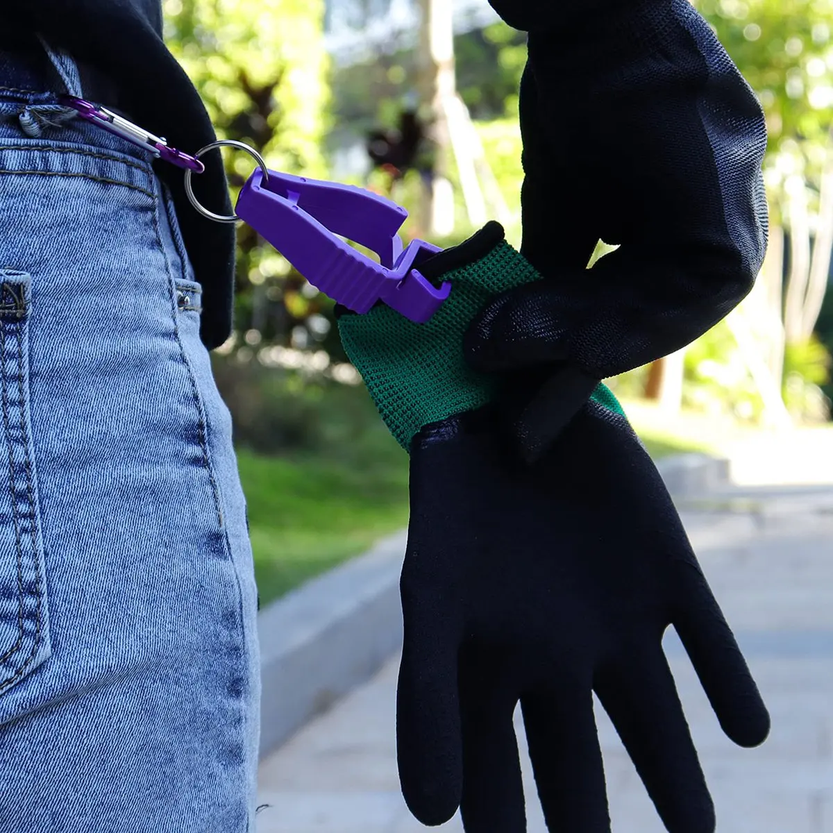 Professional Glove Clips For Work Glove Holders Glove Belt Clip With Metal Carabiners For Construction Worker Guard Labor
