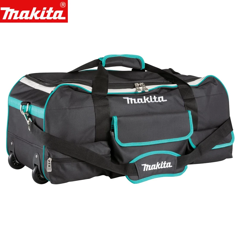 MAKITA 832367-6 Tool Kit Pull Rod Type Portable Wear-resistant Oxford Cloth With Wheels Thickened Storage bag
