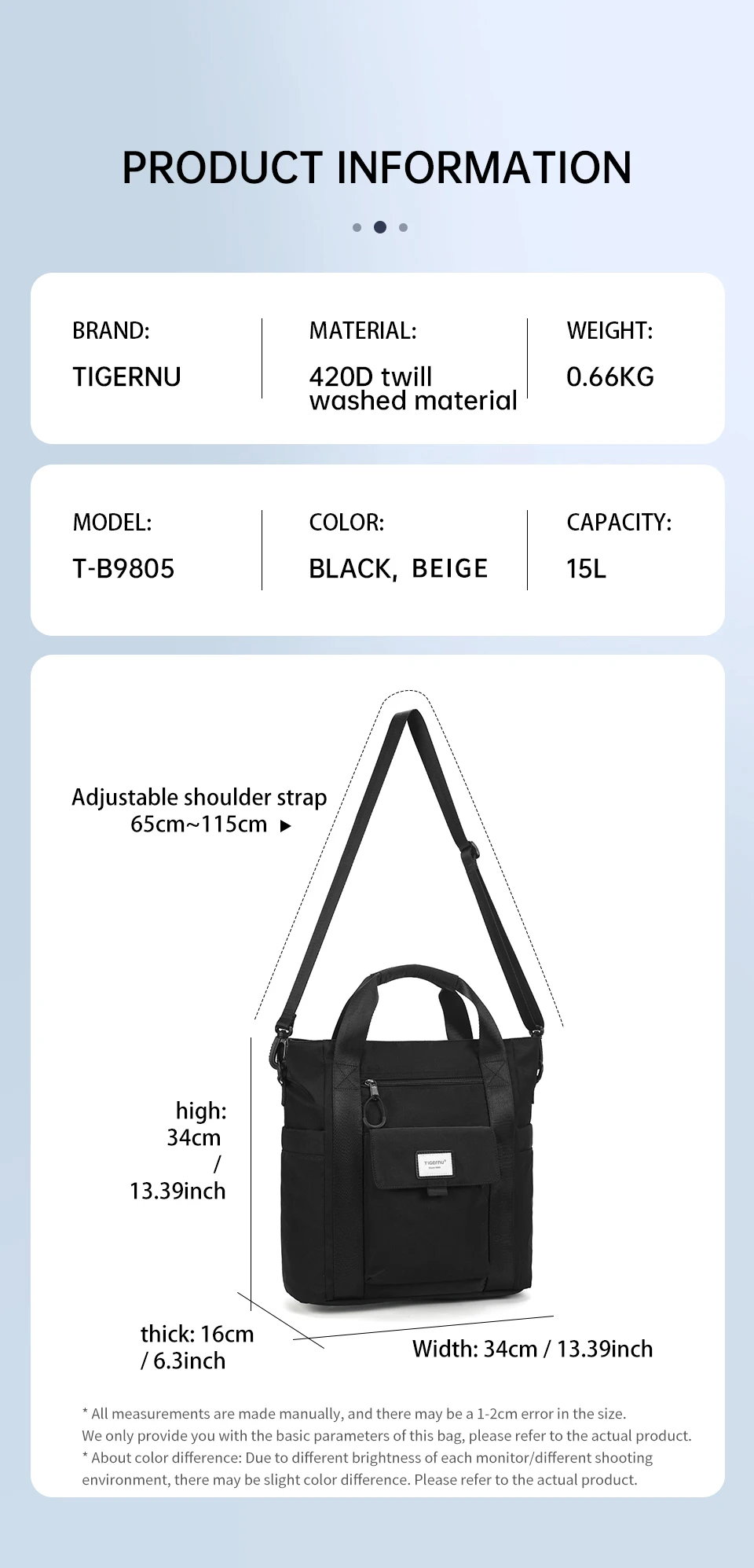Tigernu Rucksack Taschen Für Frauen Mode Schulter Tasche Handtasche Für Mädchen Sling Taschen Weibliche Rucksack Für Reisen Für Schule Rucksack – Detail 2