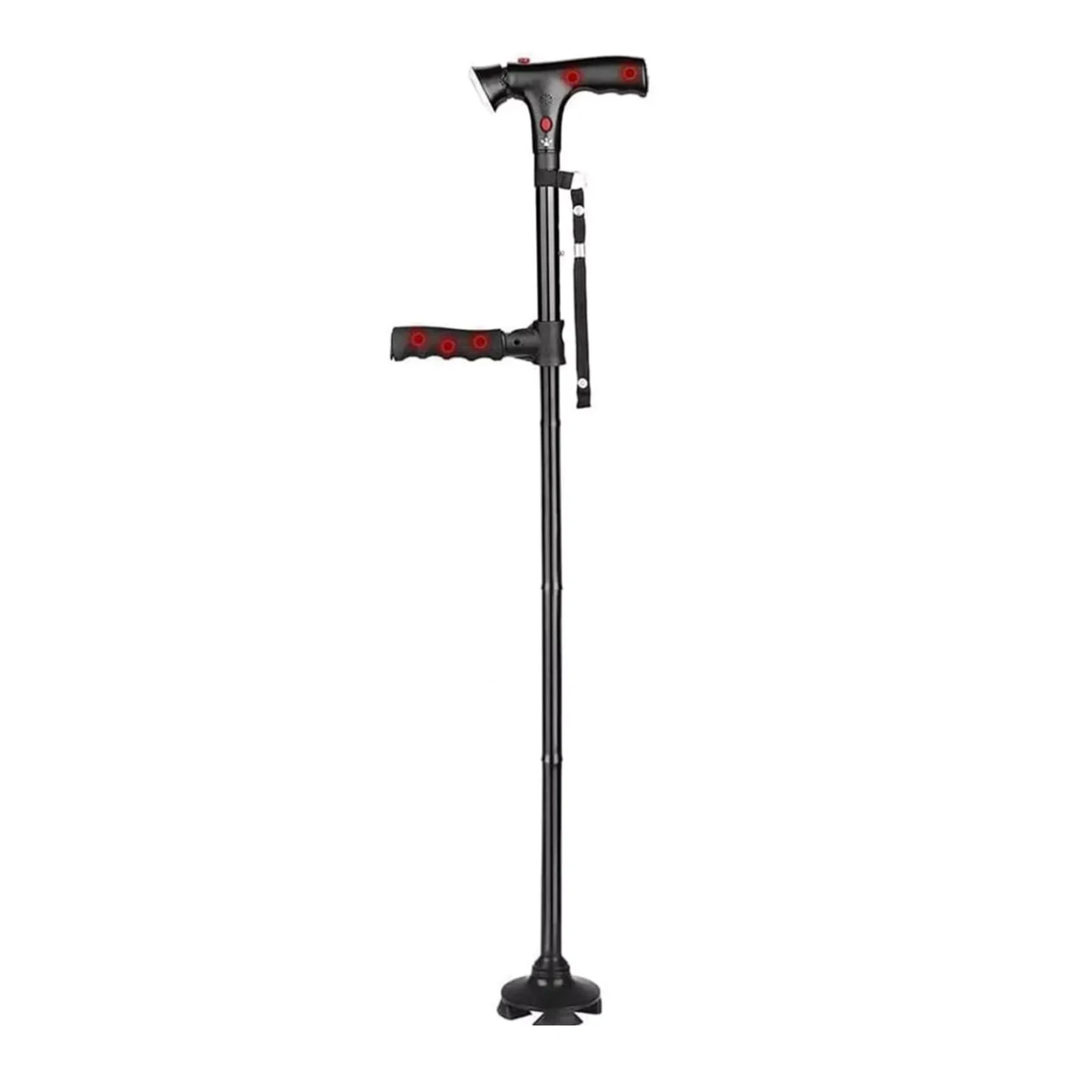 

Collapsible Telescopic Folding Cane Elder Cane LED Walking Trusty Sticks Elder Crutches For Mothers The Elder Fathers With Alarm