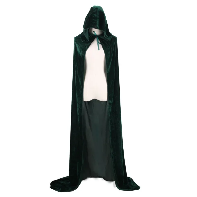 Cosplay Costume Halloween Death Cloak Witch Witch Prince Princess Velvet Cloak Cape in Stock for Men and Women