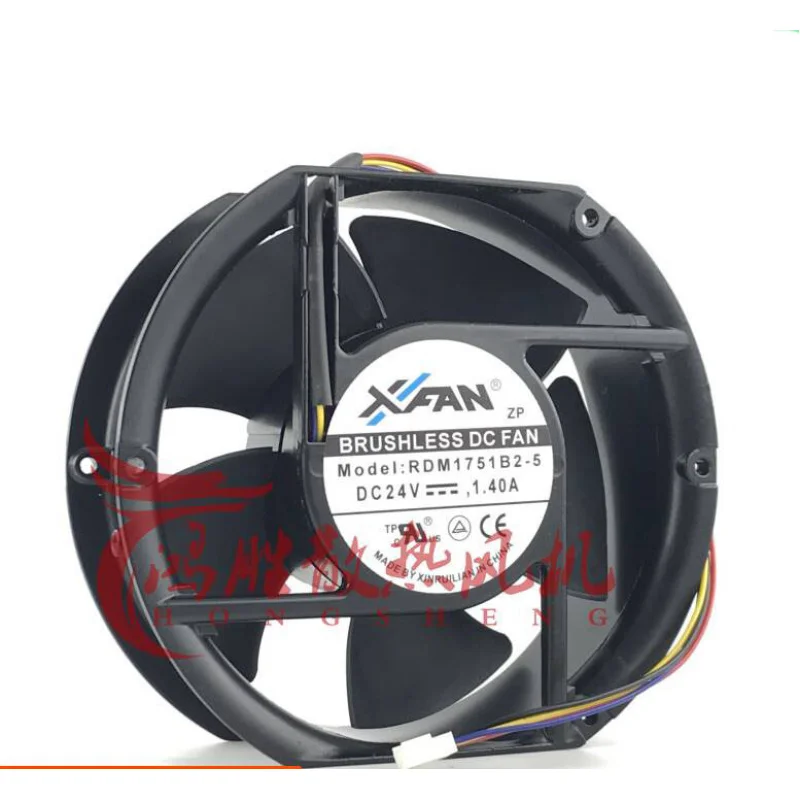 C FOR XFAN RDM1751B2-5 17251 24V 4-Wire Axial Cooling Fan