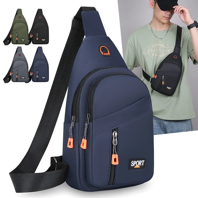 New Men Shoulder Bags Chest Bag Multifuncional Crossbody Bags Travel Sling Bag