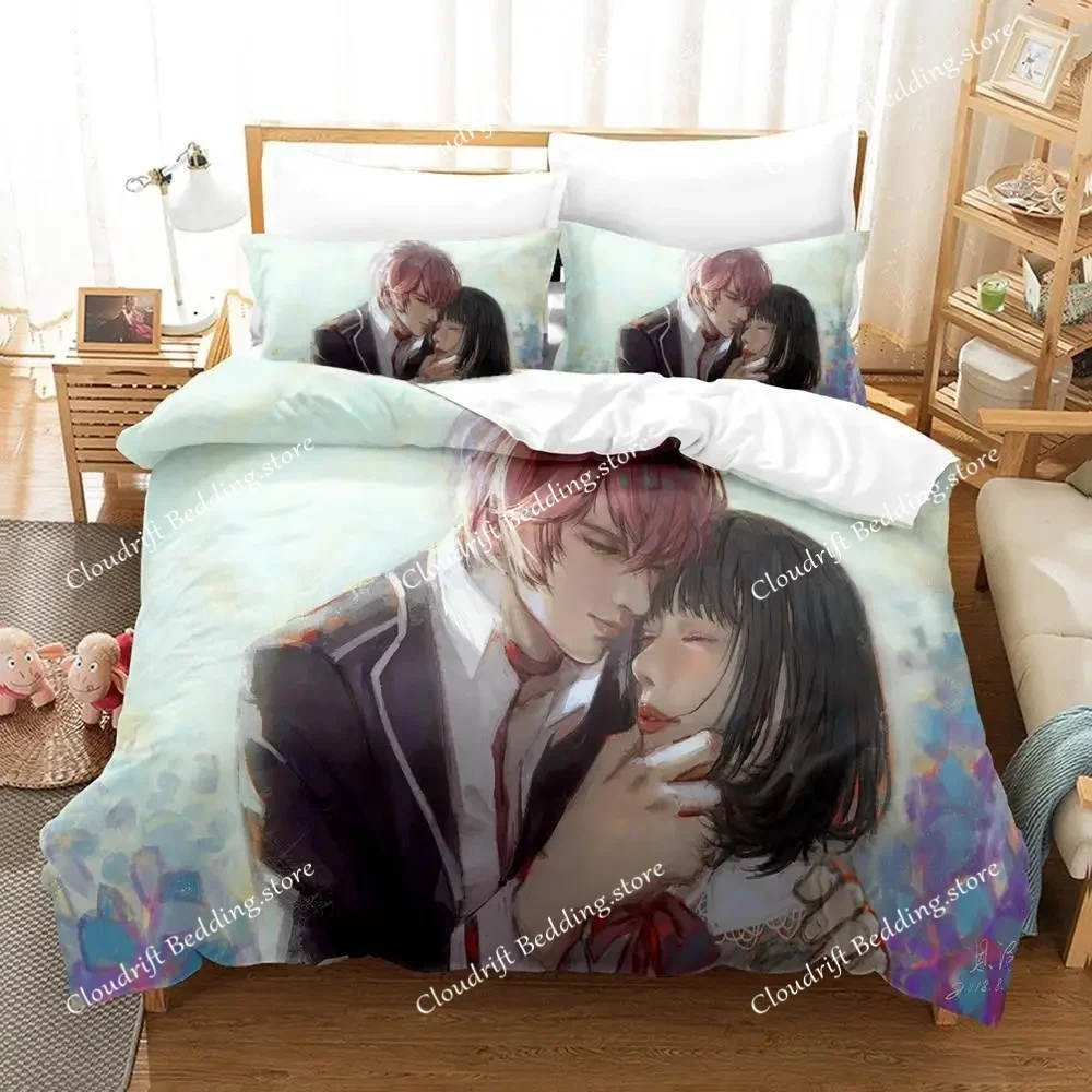 

Game Diabolik Lovers Bedding Set Single Twin Full Queen King Size Bed Set Adult Kid Bedroom Duvetcover Sets Anime Bed Sheet Set