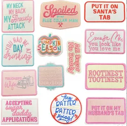 10 Pcs Popular Badges Embroidered Patches Iron On Clothing Hat Bag Shoe Repair Material Phone Gift Box Decor DIY Accessory