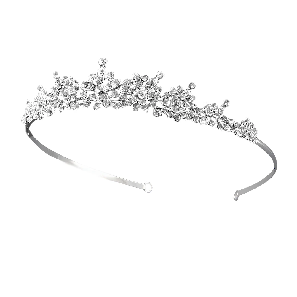 

Elegant Bridal Tiara Crystal Party Headband for Wedding Banquet Lightweight Durable Rhinestones Decorations Hair Accessories