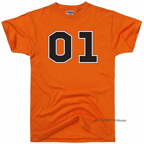 Camisetas 100% de algodón, camiseta con cuello redondo, camisetas para hombre Dukes of Hazzard, camiseta General de 01 "", camisetas más recientes