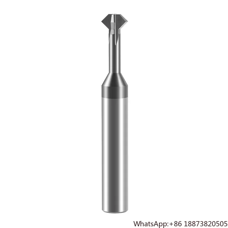 

Tungsten steel up and down chamfering knife 60 degrees 90 degrees 120 inner hole front and back double-sided cemented carbide