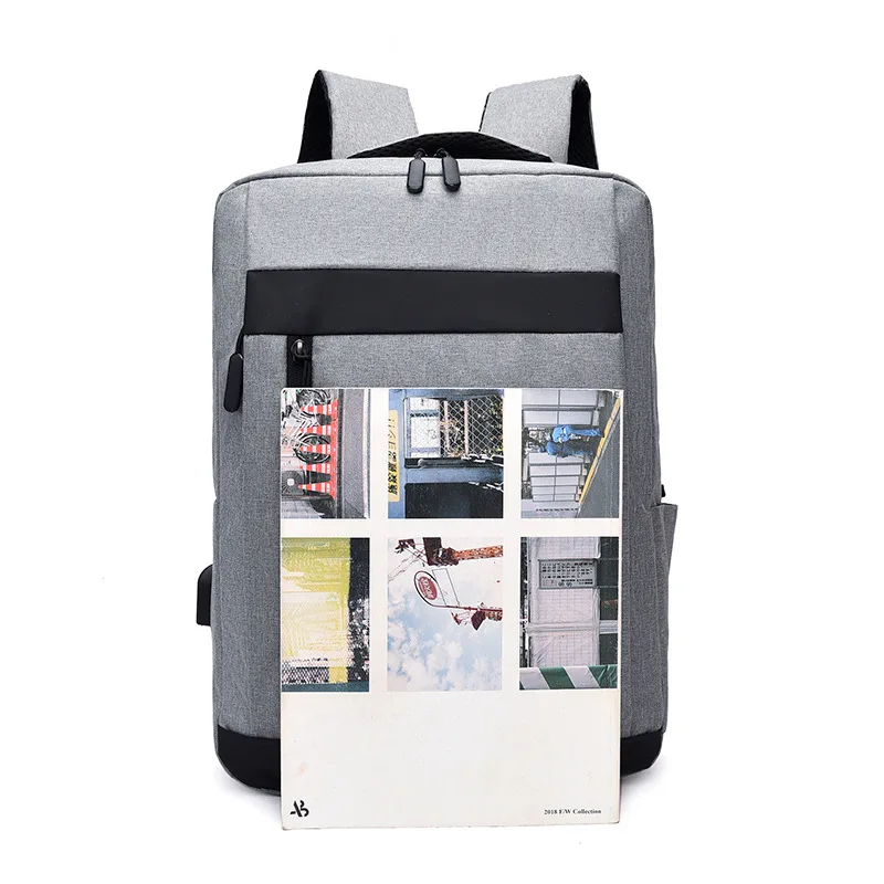 Europe and The United States Business Commuter Men's Bag Laptop Bag with USB Multi-function Backpack Large Capacity Backpack.