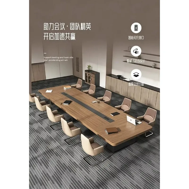 CZ-3  Large Office Conference Table, Long Table, Simple Modern Conference Room Tables and Chairs Combination, Rectangular