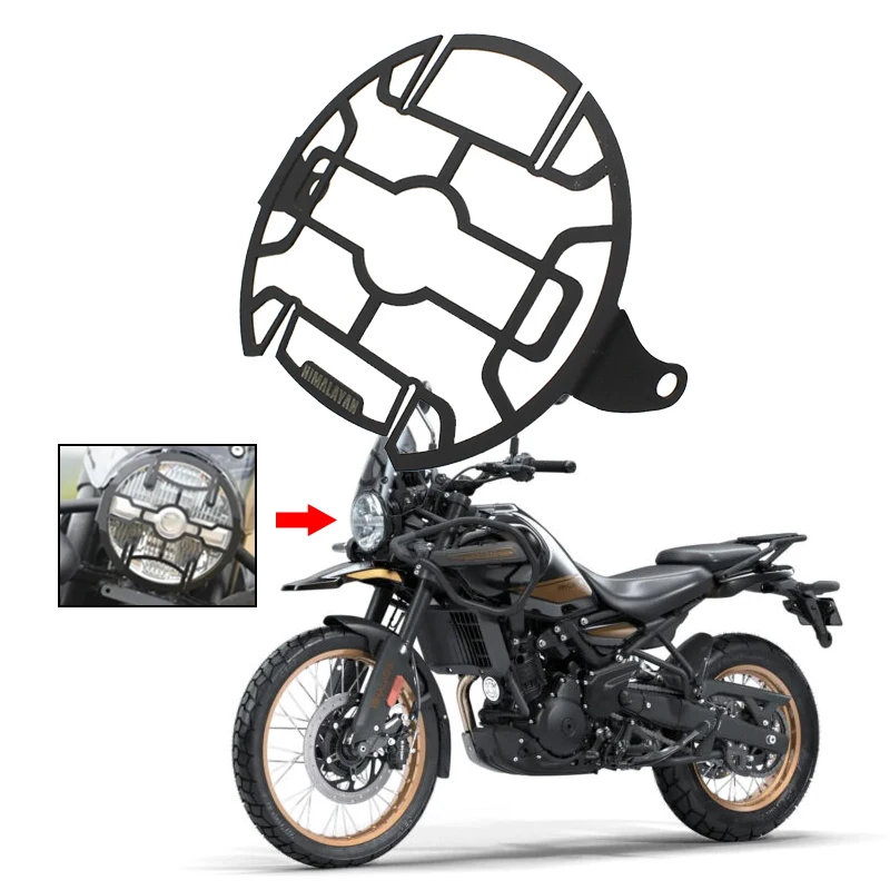 Capa de Proteção para Farol Dianteiro de Motocicleta Himalayan 450 - Grade Protetora de Farol