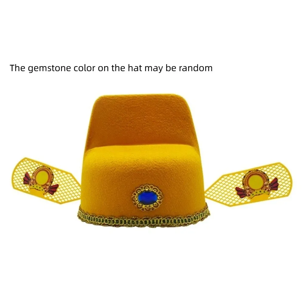 

Ancient Costume Children Hat Opera Hat Ancient Hat Chinese Style Hat Hanfu Accessories Number One Scholar Cap Black Gauze Cap