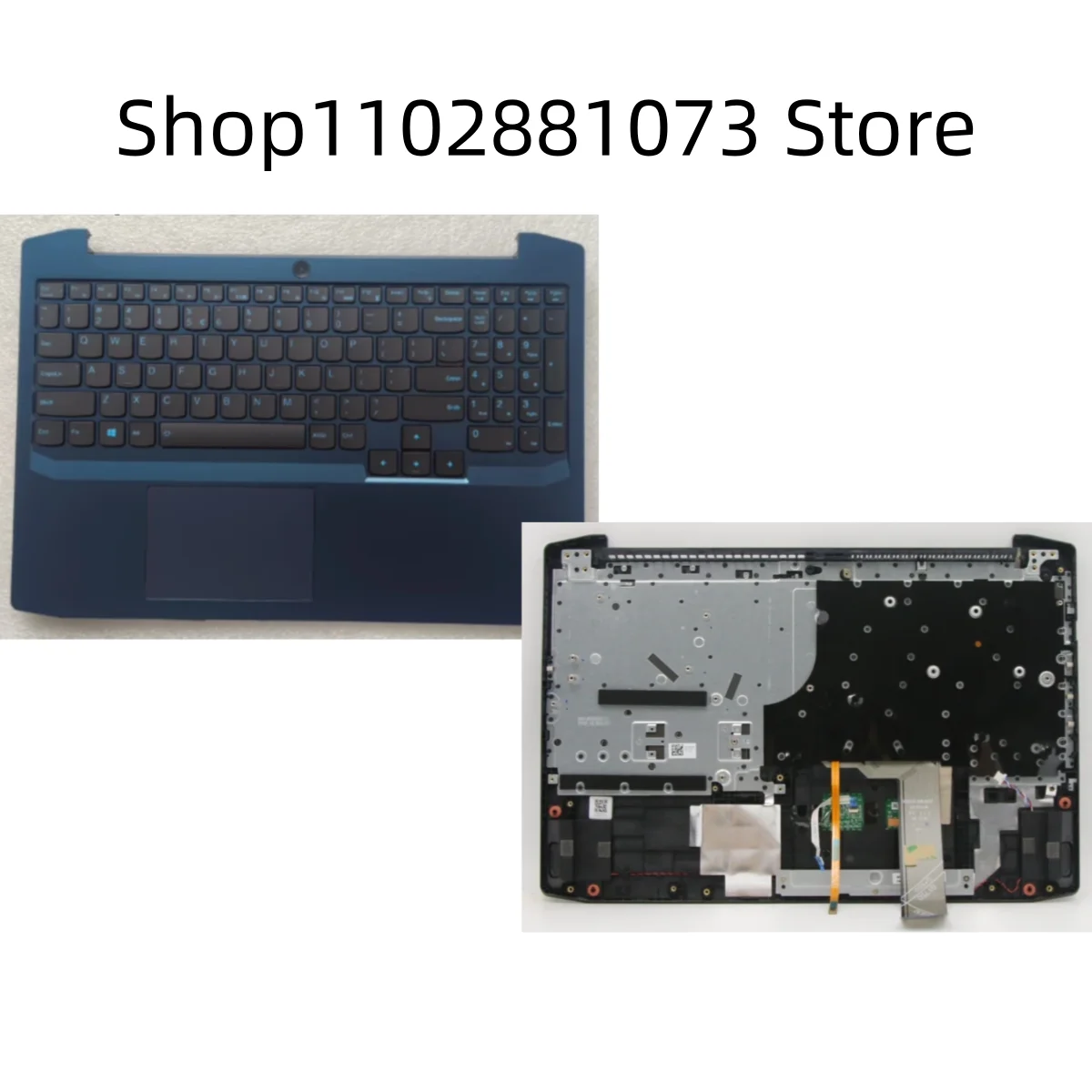 New And Original Palmrest Case Cover Non FP Hole With USA Keyboard Backlight For Lenovo ideapad Gaming 3-15IMH05 Laptop blue
