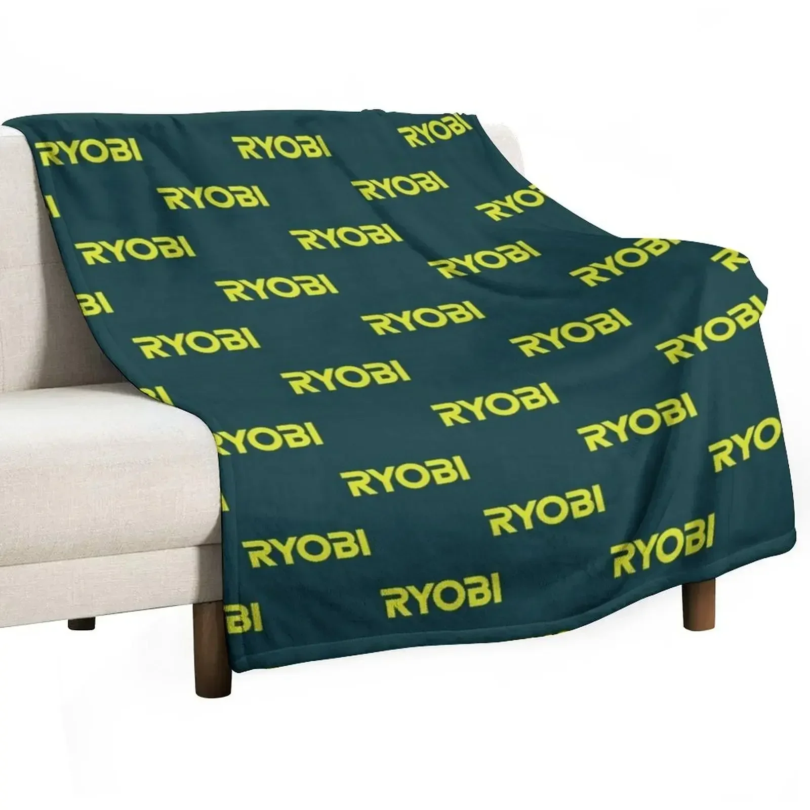 POWER TOOLS-RYOBI LOGO Throw Blanket Blankets Sofas Of Decoration Plaid on the sofa Blankets