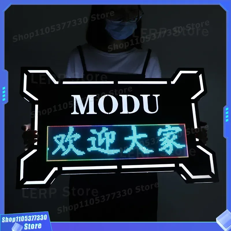 LED Hand Holding Sign Colorful Horse Racing Display for Bar KTV Nightclub Drinking Atmosphere Ceremony Luminous Screen