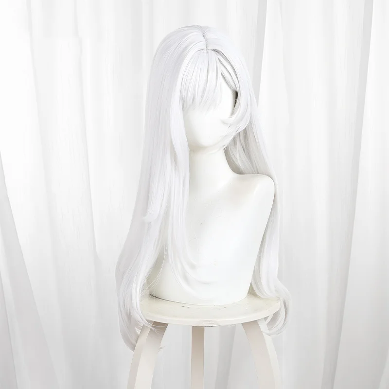 วิกผมคอสเพลย์เกมดูเอทไนท์แอบซิส เบเรนิกา ผมยาวสีขาว สำหรับงานคอมิคอน ปาร์ตี้ ผู้ใหญ่ ผู้หญิง ผู้ชาย