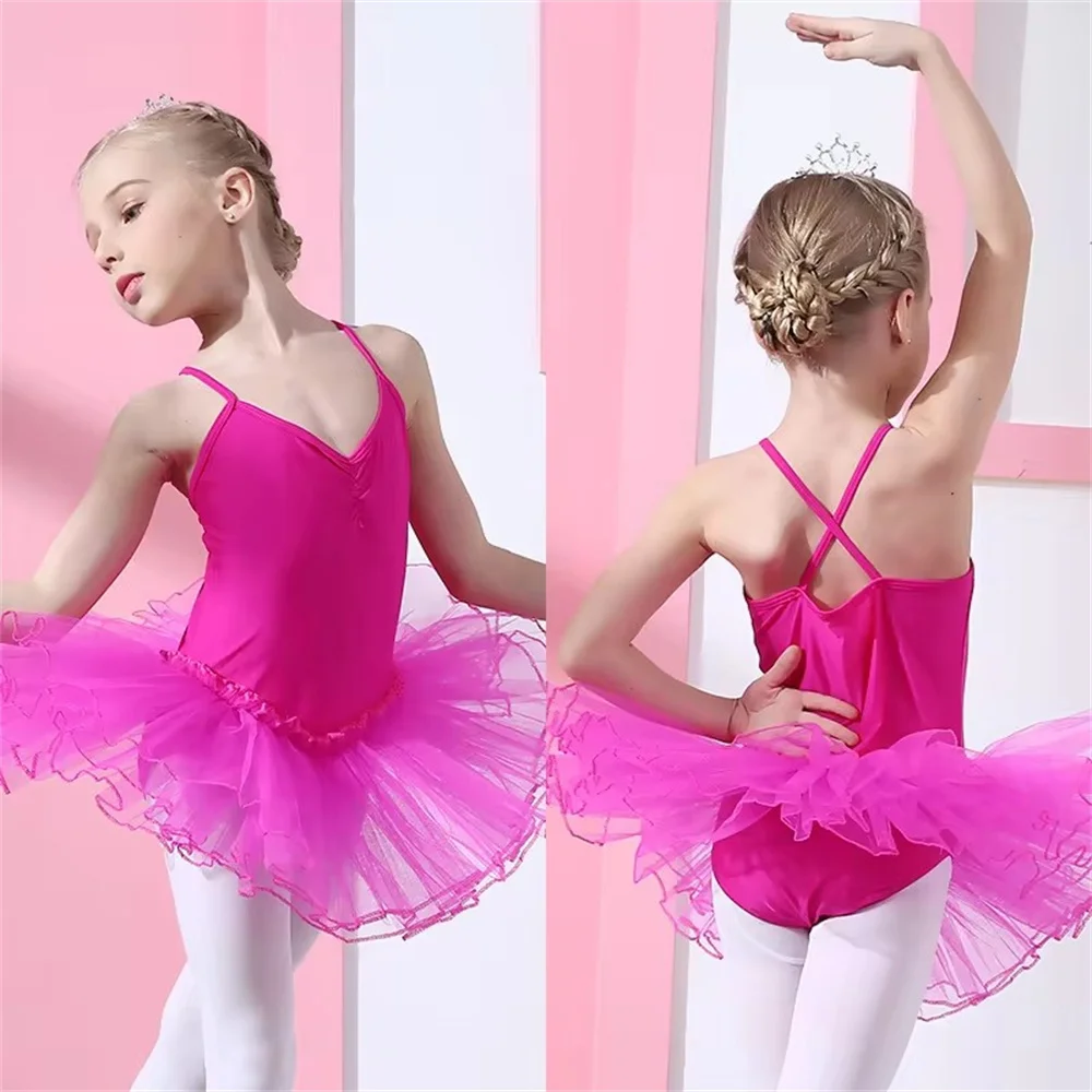 Cute Girls Ballet Dress For Children Girl Dance Clothing Kids Ballet Costumes For Girls Dance Leotard Girl Dancewear 7 Colors