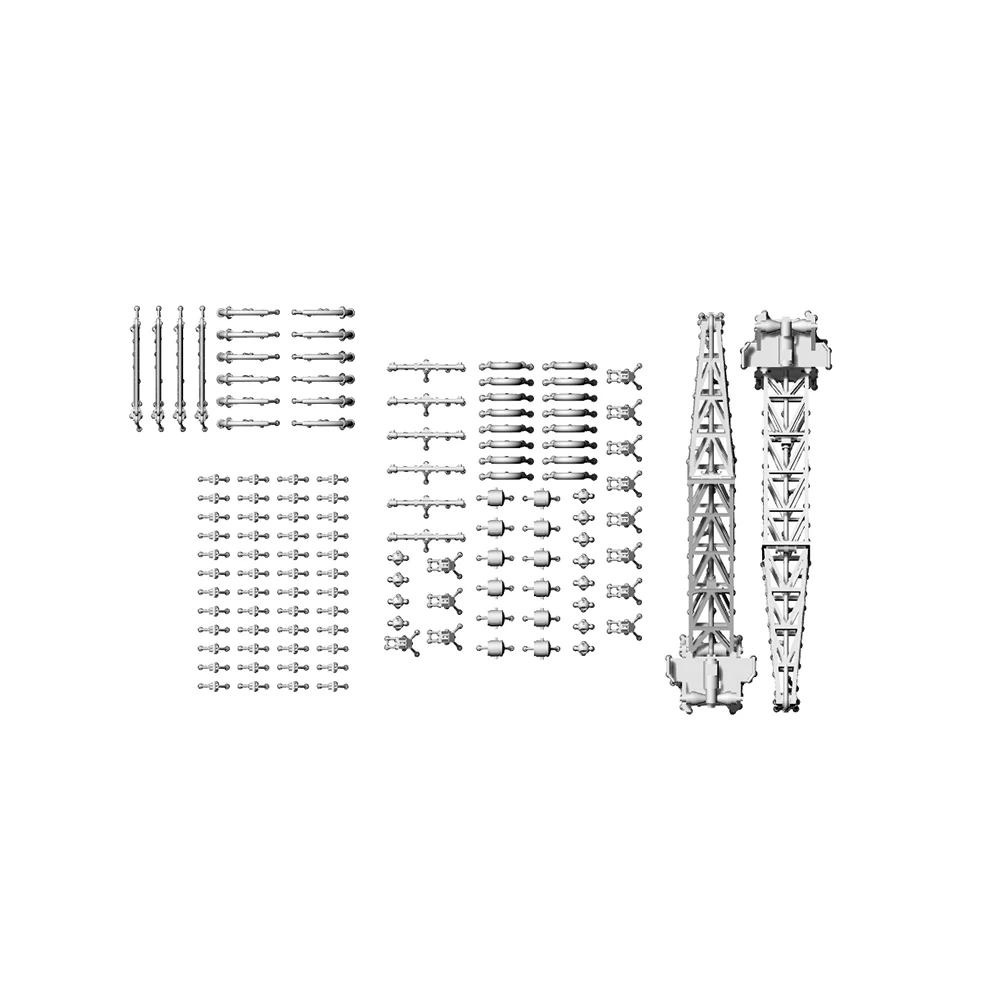 Yao 'S Studio Ly019 1/400 Modelupgrade-Onderdelen Voor British Cruiser (Telescoop/Zoeklicht/Regisseur/Reddingsboei/Kraan/Kleine Kraan) Ww