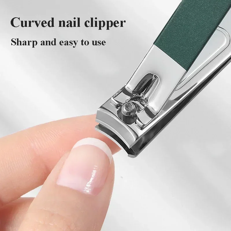 7/6 pçs conjunto de manicure de aço inoxidável com arquivo de unhas portátil viagem ferramentas aliciamento tesoura clippers kit salão arte do prego