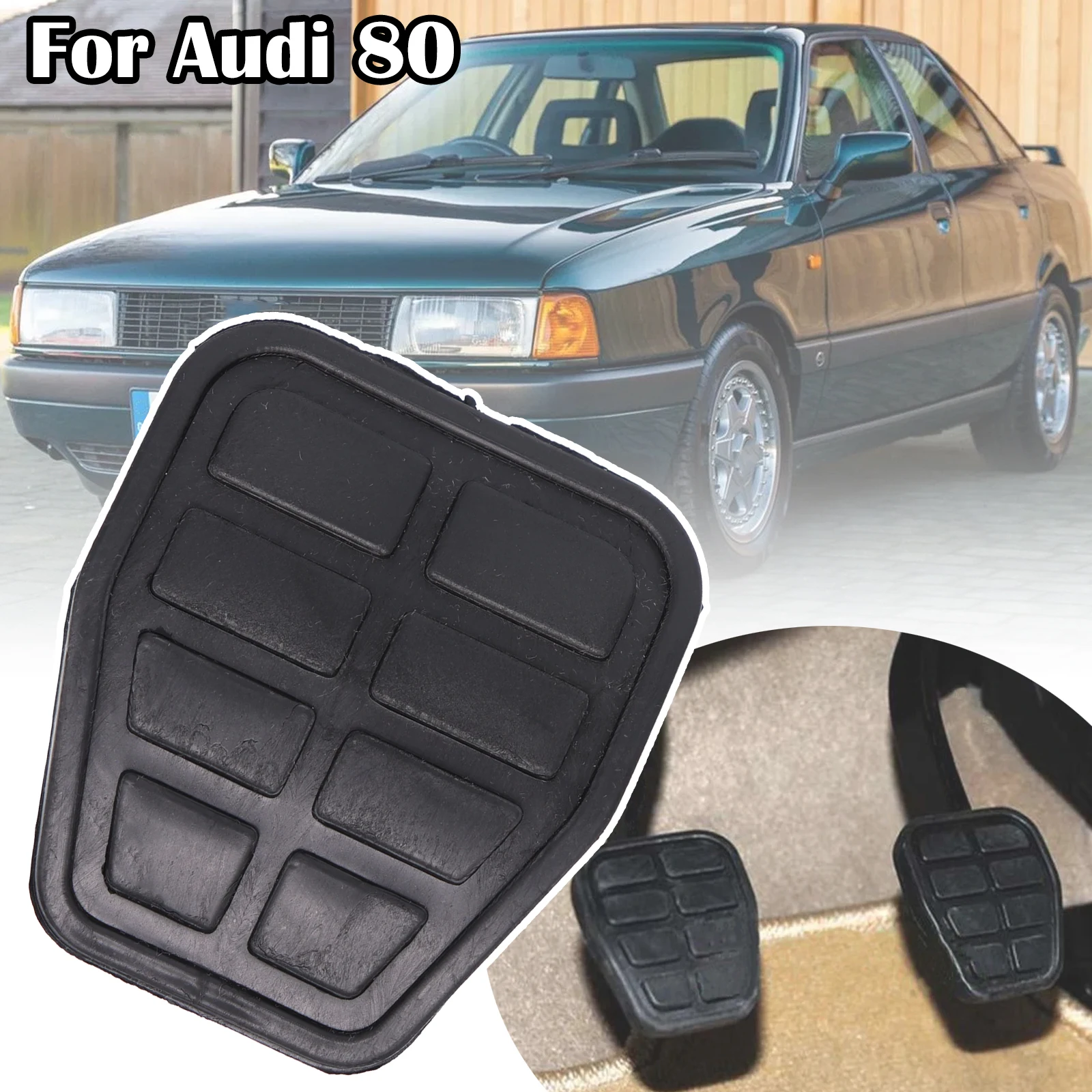 

For Audi 80 B1 B2 Fox 4000 1972 - 1986 90 1984 - 1987 Car Rubber Brake Clutch Foot Pedal Pad Covers 321721173 6X0721173A 7213141