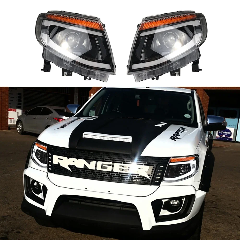 

CAR LED HEADLAMPS ASSEMBLY FIT FOR RANGER T6 2012 2013 2014 AUTO PICKUP MODIFIED HEADLIGHTS TURN SIGNAL HEAD LIGHT ACCESSORIES