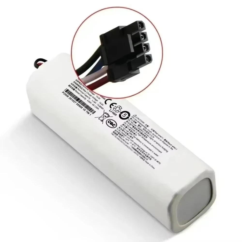 Para Dreame Robot aspirador fregona D9 F9 L10 L10 Pro 5200mAh batería de iones de litio 4INR19/66-2