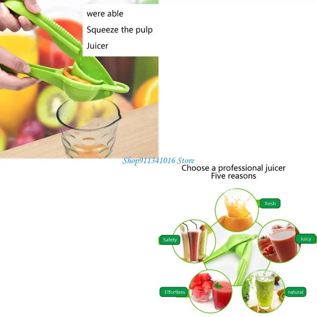 

Manual Lemon Squeezer Premium Plastic Ergonomic Design Nonslip