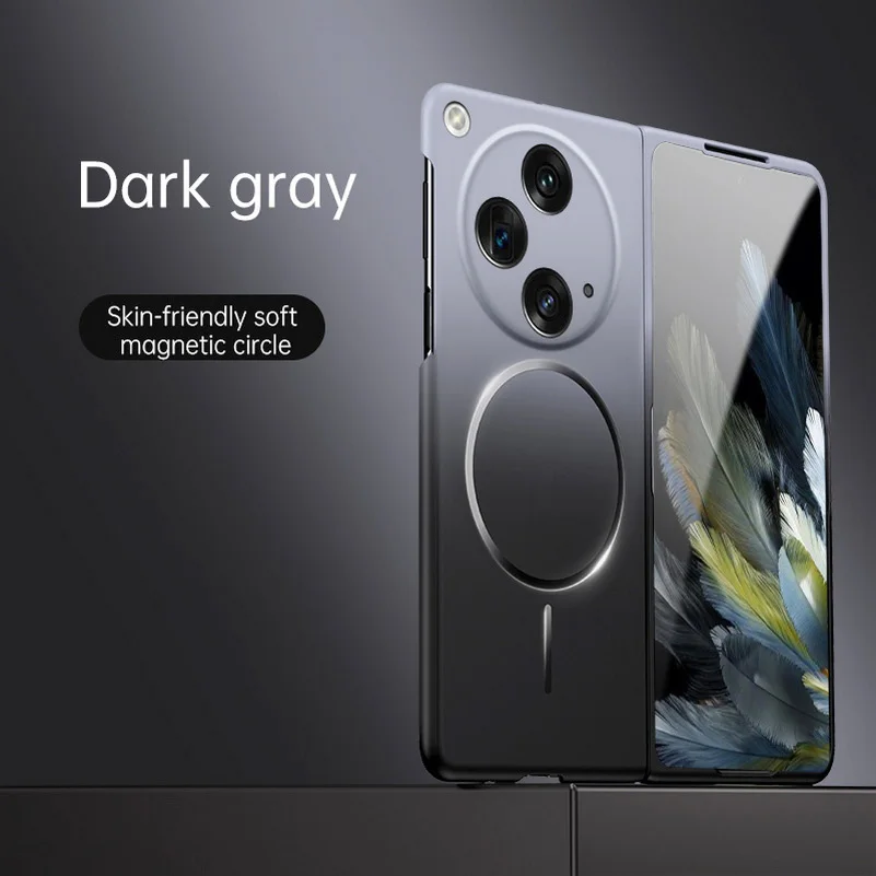 �tui magn�tique solide d�grad� d�licat et respectueux de la peau pour une cam�ra ouverte OnePlus, housse de protection