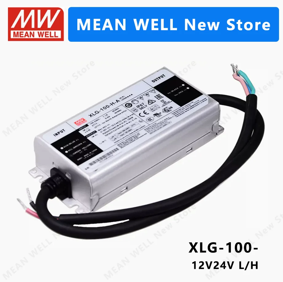 MEAN WELL XLG-100 XLG-100-12-A XLG-100-24-A XLG-100-H-A XLG-100-H-AB  MEANWELL XLG 100 100W  Power Supply