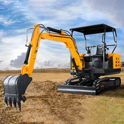 China Small Mini Excavator 1 Ton 1.5 Ton 2ton With Seat Control Boom Swing Breaker Hammer For Sale customized