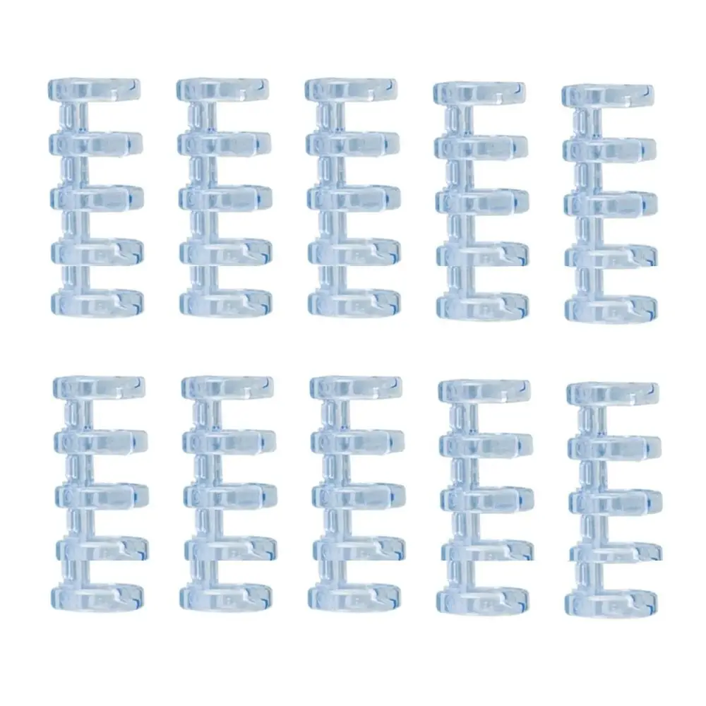 Anneaux de reliure fendus à pression, 10 pièces, pour carnet de notes A4 A5 A6, cartes d'apprentissage, feuilles mobiles, papeterie fournitures de bureau en plastique
