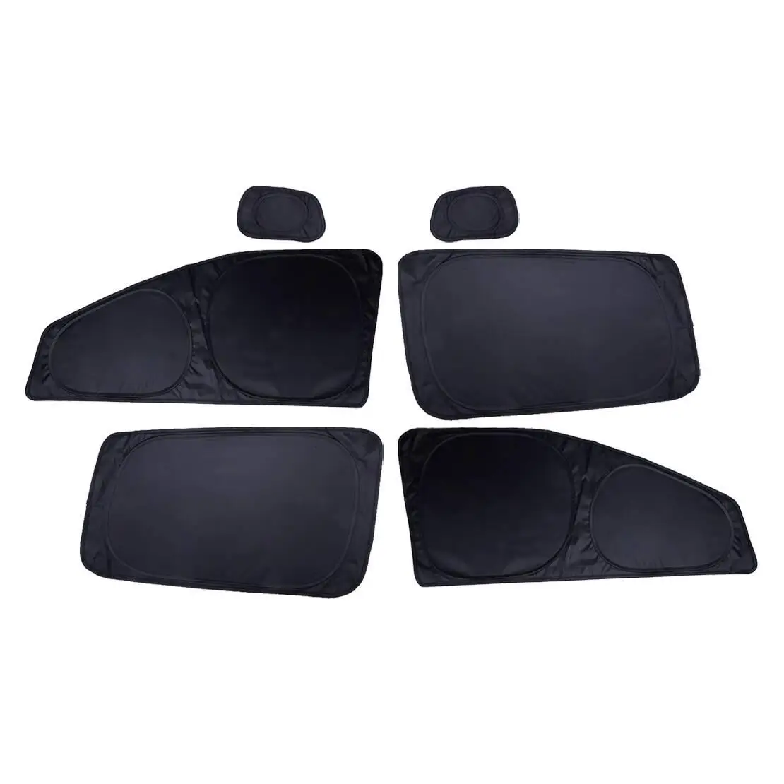 

1 Set Side Window Sunshade Privacy Cover Black Oxford Fabric Fit for Jeep Compass 2017 2018 2019 2020 2021 2022 2023 2024