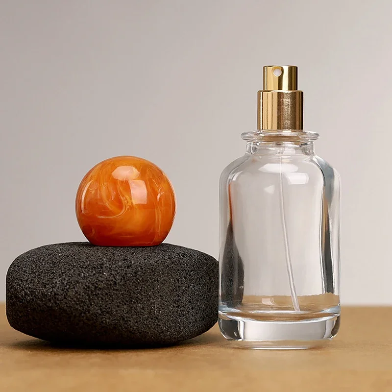 اللون كروية الراتنج غطاء 15 مللي متر عيار حساسة زجاجة عطر غطاء كروي مستدير مناسبة لاستخدام 17.2 مللي متر فوهة حربة زجاجة