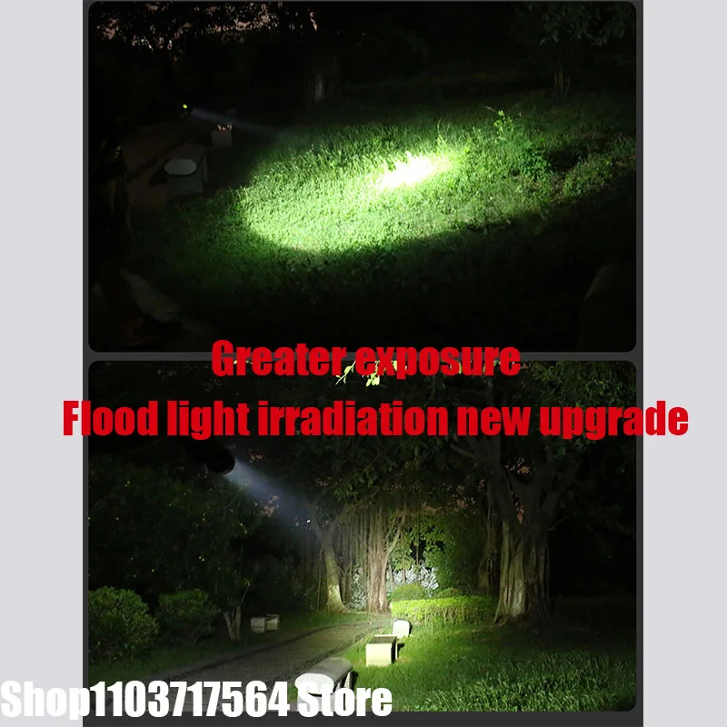 

Powerful LED Flashlight Super Bright Rechargeable Portable Ultra Power Torch lamp Outdoor Emergency Camping Lantern