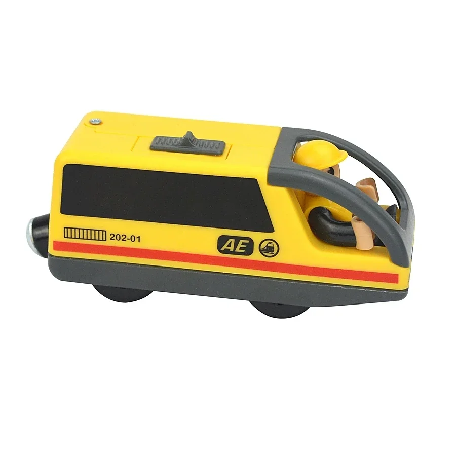 Spoorwegrails voor kinderen Treinspoor Houten treinspeelgoed Magnetische set Elektrische auto Locomotief Diecast Slot Fit All Wood Brand Biro