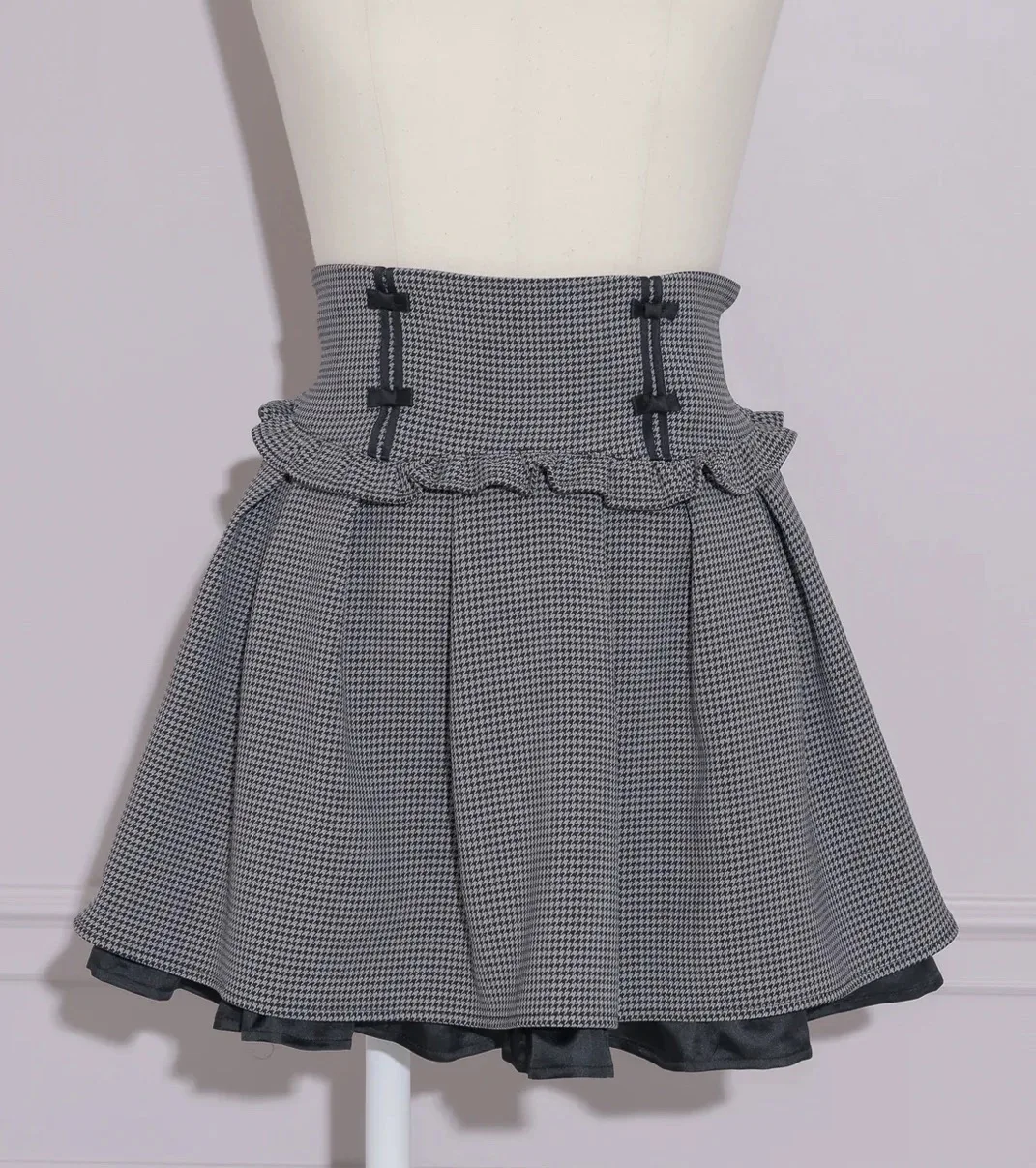 

Japanese Plaid Short High Waist Mujer Faldas Fungus Sweet All-match Ruffles Casual Falda Preppy Style Minority Slim New Skirts