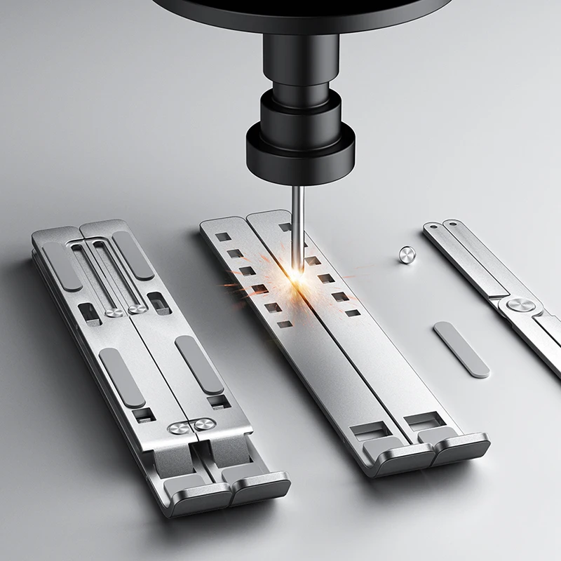 حامل كمبيوتر محمول معدني قابل للطي، حامل كمبيوتر محمول قابل للتعديل، حامل كمبيوتر محمول، حامل كمبيوتر لوحي، حامل سطح المكتب، ملحقات الكمبيوتر المحمول ﻿