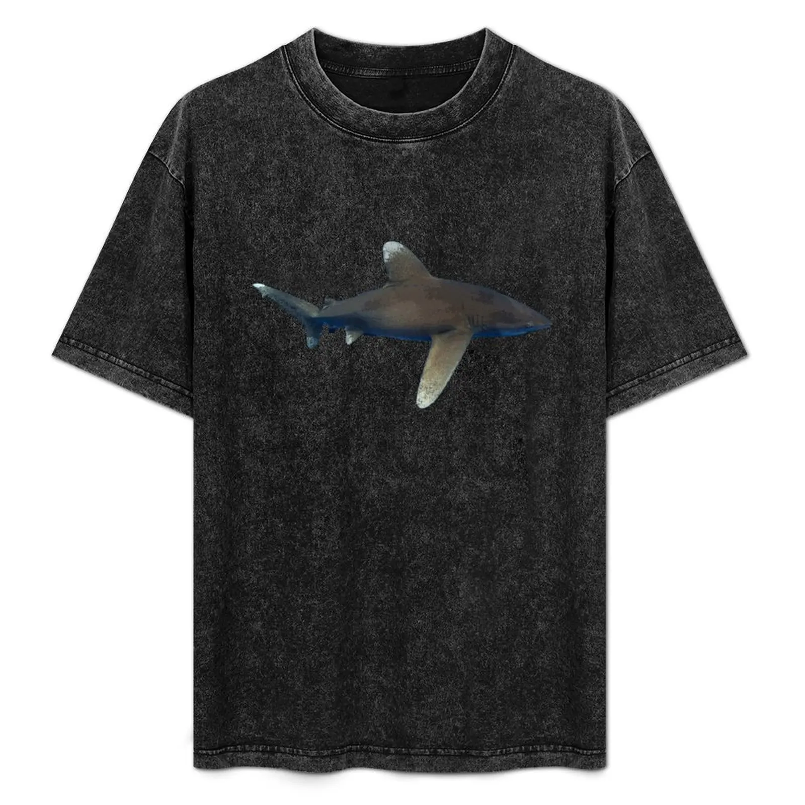 

Oceanic Whitetip Shark Color Print T-Shirt Anime t-shirt street wear anime shirts men