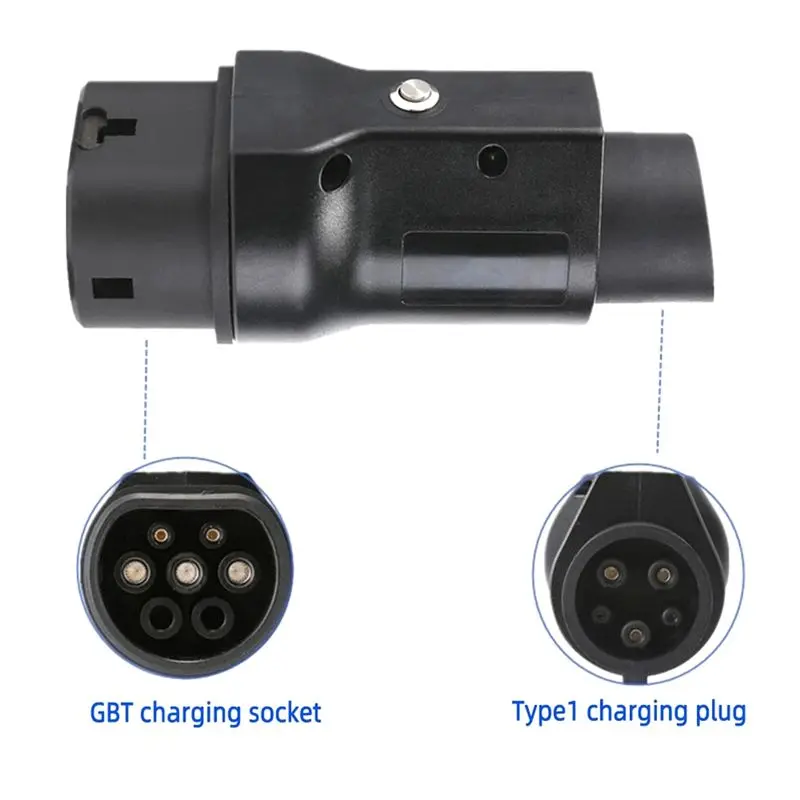 AU16-1 PCS GBT To Type1 Adapter 7.2Kw Car Accessories Black & White For Electric Cars With Type1 Charging Socket