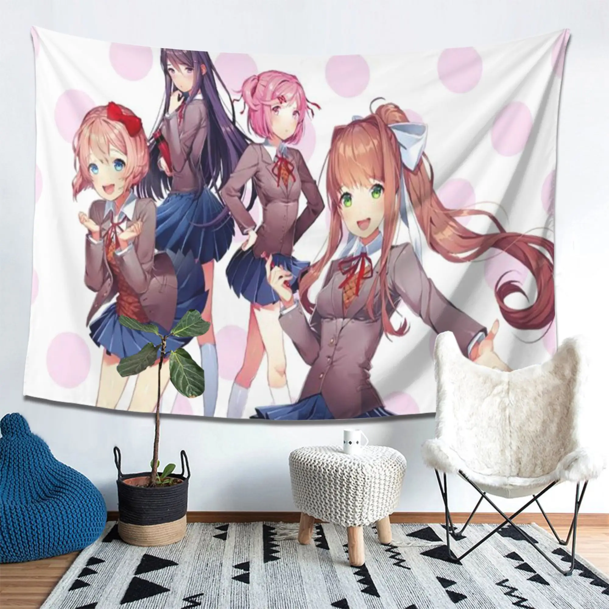 

Ретро настенный подвес для литературы, клуба, спальни, гостиной, общежития, украшение для комнаты в общежитии, яркий декор стен в стиле аниме