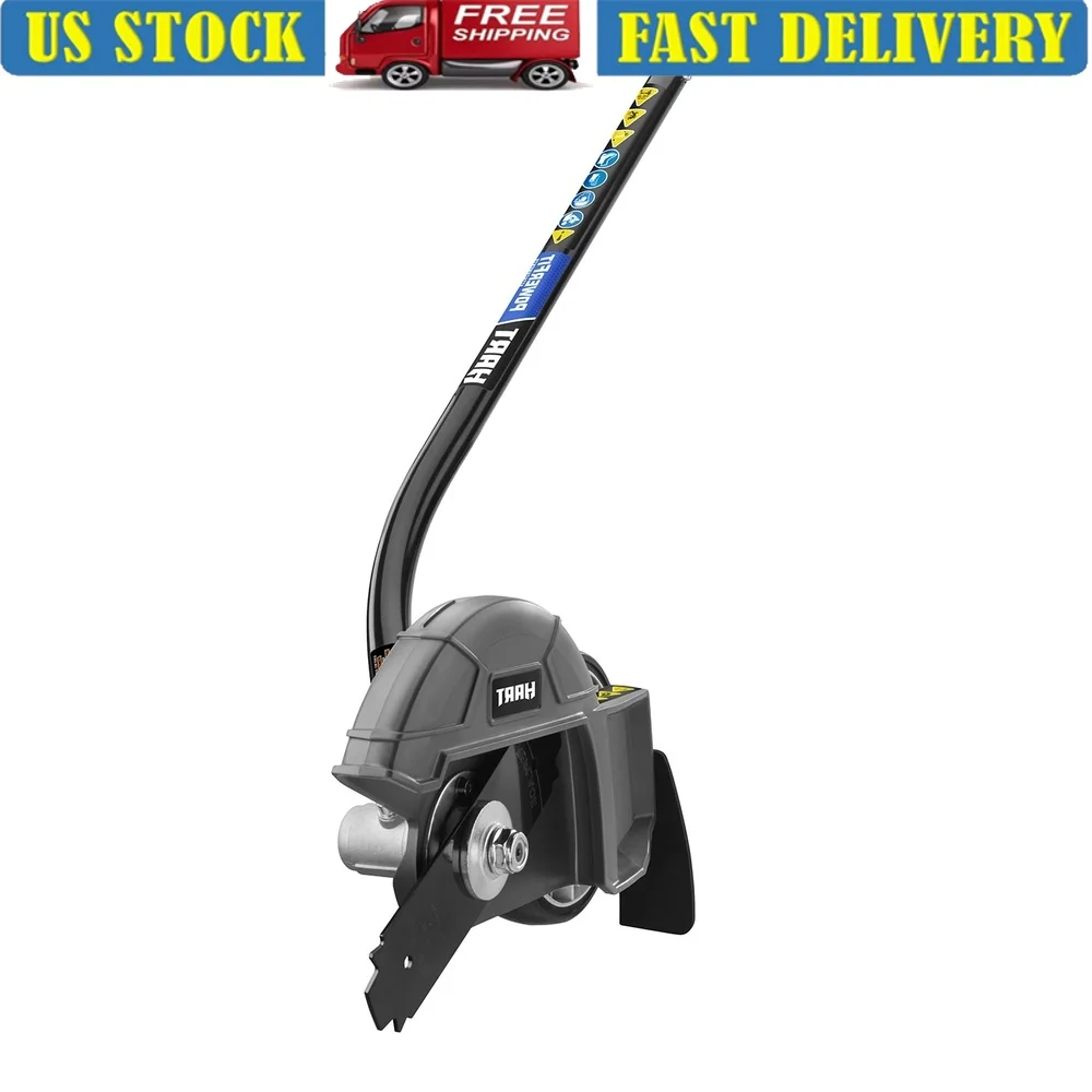 

PowerFit Edger Attachment String Trimmers Adjustable Depth 8 Inch Double Edge Blade Fits Most Gas Cordless Trimmers Efficient
