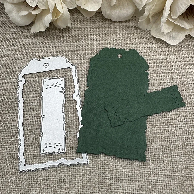 غير النظامية تسمية علامة الديكور المعادن قطع يموت الإستنسل DIY بها بنفسك سكرابوكينغ الزخرفية الحرفية يموت قطع قالب القالب #1