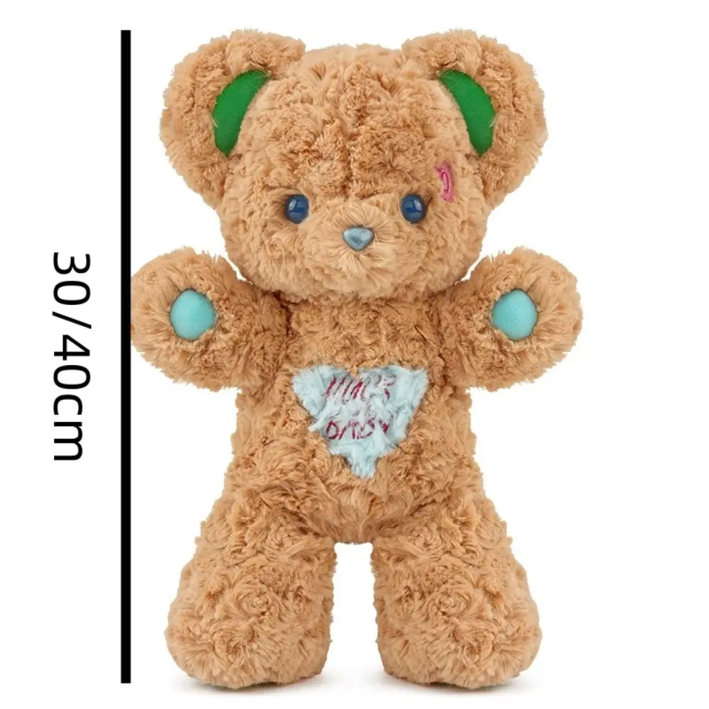 Kawaii encaracolado abraço bebê urso brinquedos de pelúcia rouge loveheart abraço bebê coelho boneca 30/40cm bonito animais de pelúcia brinquedo meninas