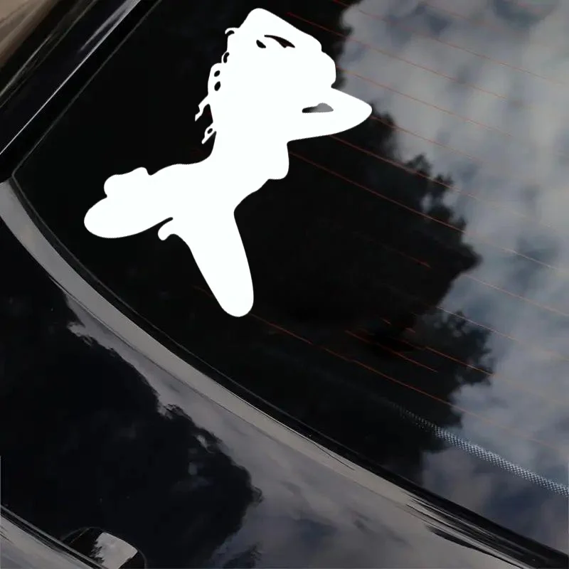 Lady Devil Angel Car Stickers, 10.5x15cm Vinyl Decal for Rear windshield，Bumper,Truck，Laptop -Playful Car Decal Sticker